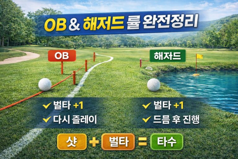 OB, 해저드 룰 벌타 드롭