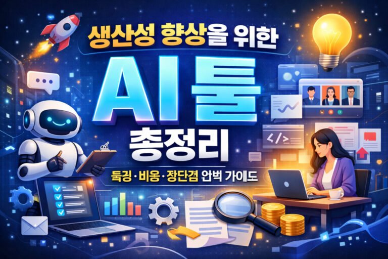 생산성 향상을 위한 AI 툴 총정리