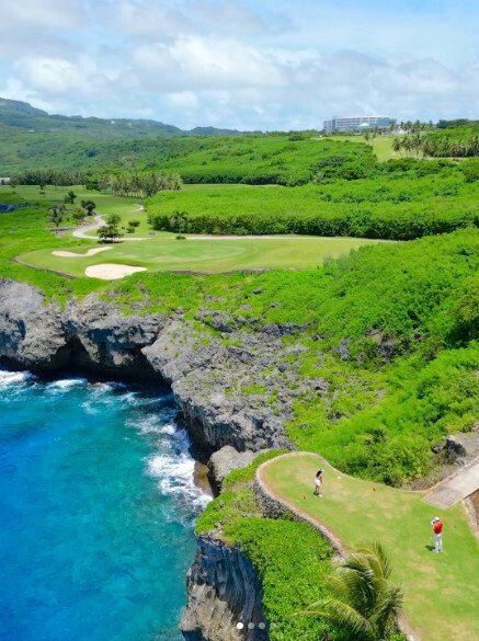 라오라오베이의 시그니쳐 홀
이스트 코스 6번홀