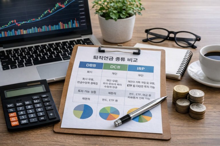 퇴직연금 DB vs DC vs IRP 완벽 비교